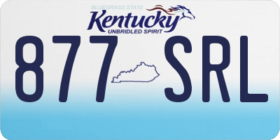 KY license plate 877SRL