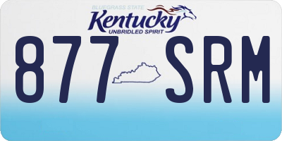 KY license plate 877SRM
