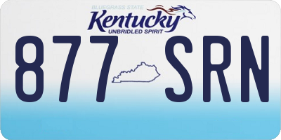 KY license plate 877SRN