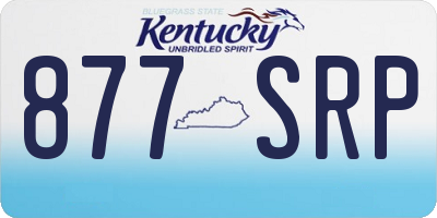 KY license plate 877SRP