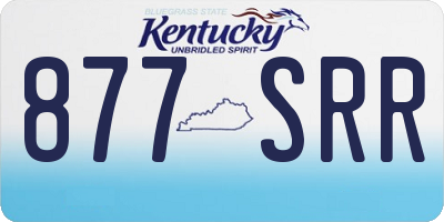 KY license plate 877SRR