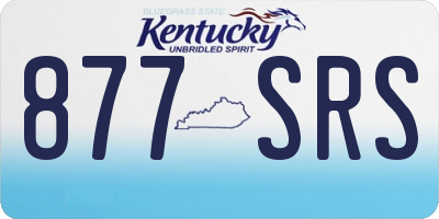 KY license plate 877SRS