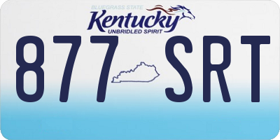 KY license plate 877SRT