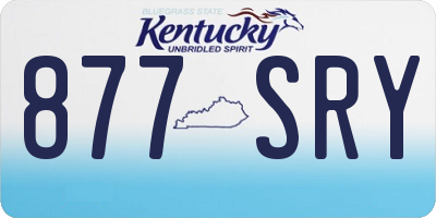 KY license plate 877SRY
