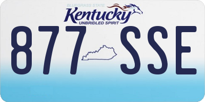 KY license plate 877SSE
