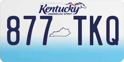 KY license plate 877TKQ
