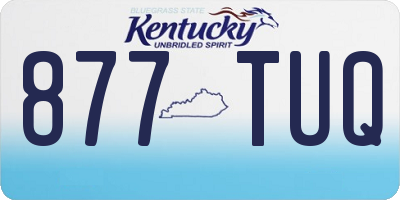 KY license plate 877TUQ