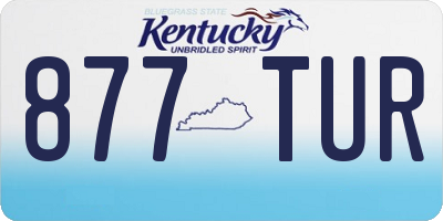 KY license plate 877TUR