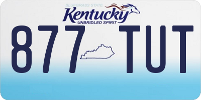 KY license plate 877TUT