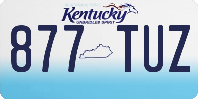 KY license plate 877TUZ