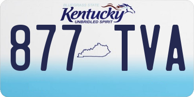 KY license plate 877TVA