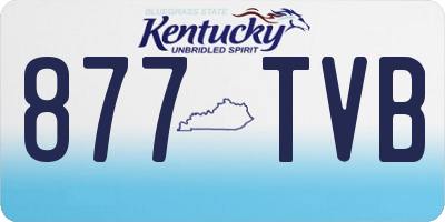 KY license plate 877TVB