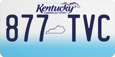 KY license plate 877TVC