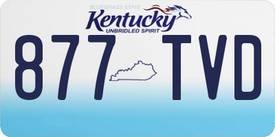 KY license plate 877TVD
