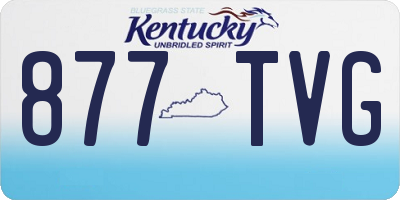 KY license plate 877TVG