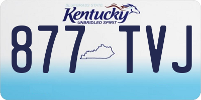 KY license plate 877TVJ