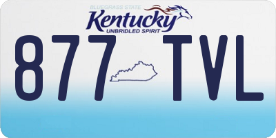 KY license plate 877TVL