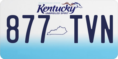 KY license plate 877TVN