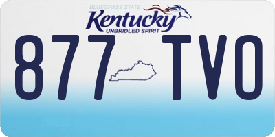 KY license plate 877TVO