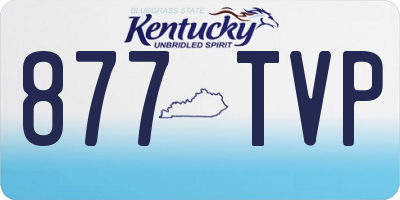 KY license plate 877TVP