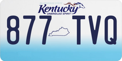 KY license plate 877TVQ