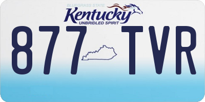 KY license plate 877TVR