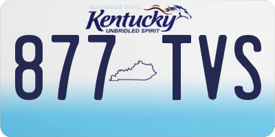 KY license plate 877TVS