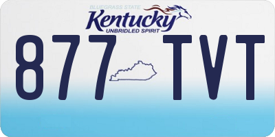 KY license plate 877TVT