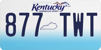 KY license plate 877TWT