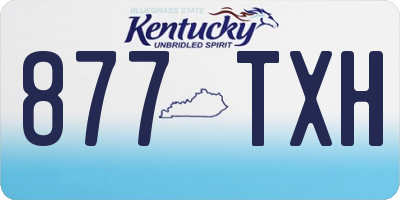 KY license plate 877TXH