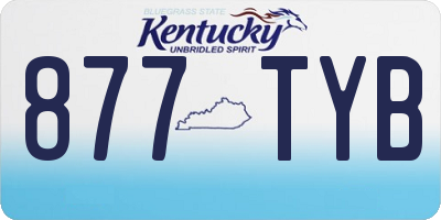KY license plate 877TYB