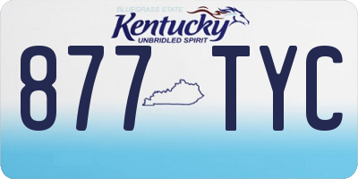 KY license plate 877TYC