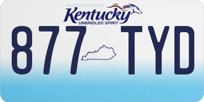 KY license plate 877TYD