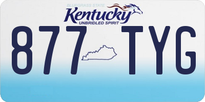 KY license plate 877TYG