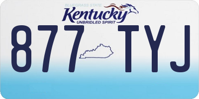 KY license plate 877TYJ