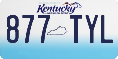 KY license plate 877TYL