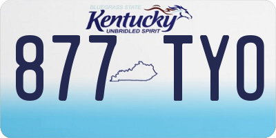 KY license plate 877TYO