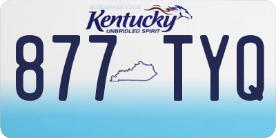 KY license plate 877TYQ
