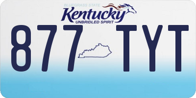 KY license plate 877TYT