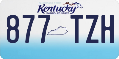 KY license plate 877TZH