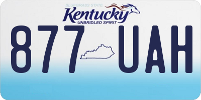 KY license plate 877UAH