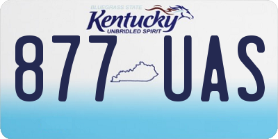 KY license plate 877UAS