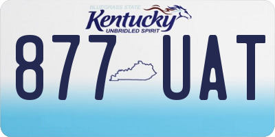 KY license plate 877UAT
