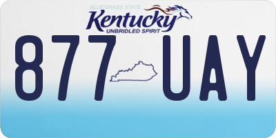KY license plate 877UAY