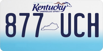 KY license plate 877UCH