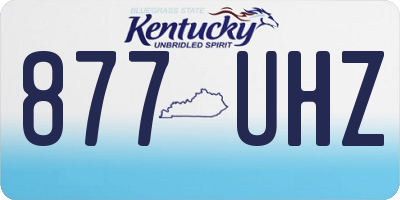KY license plate 877UHZ