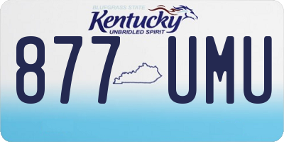KY license plate 877UMU