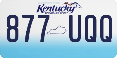 KY license plate 877UQQ