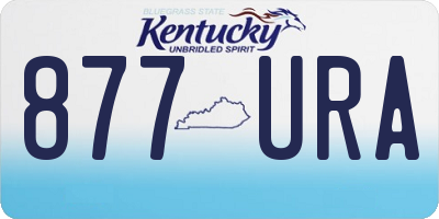 KY license plate 877URA