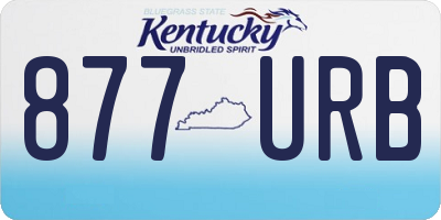KY license plate 877URB